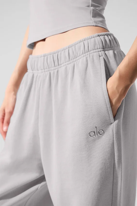 Pantaloni della tuta Accolade a gamba dritta lavati - Grigio cielo
