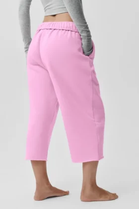 Pantaloni della tuta Accolade Cutoff – Rosa Cuore Caramella