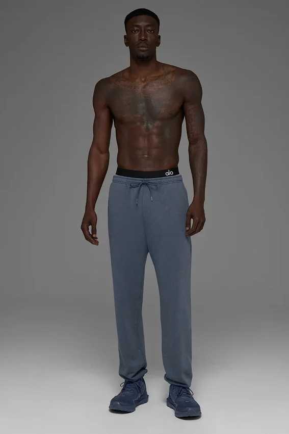 Pantaloni della tuta Chill con lavaggio vintage - Lavaggio Bluestone
