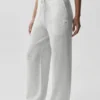 Pantaloni della tuta della linea New Class in misto lana e cashmere - Bianco melange