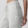 Pantaloni della tuta della linea New Class in misto lana e cashmere - Bianco melange