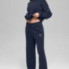 Pantaloni della tuta della linea New Class in misto lana e cashmere - Blu navy