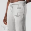 Pantaloni della tuta della linea New Class in misto lana e cashmere - Grigio perla melange