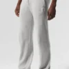 Pantaloni della tuta della linea New Class in misto lana e cashmere - Grigio perla melange