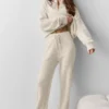 Pantaloni della tuta della linea New Class in misto lana e cashmere - Oatmeal Heather