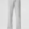 Pantaloni della tuta Domain in maglia a coste - Grigio melange sportivo