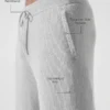 Pantaloni della tuta Domain in maglia a coste - Grigio melange sportivo