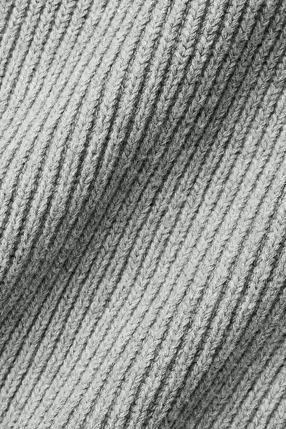 Pantaloni della tuta Domain in maglia a coste - Grigio melange sportivo
