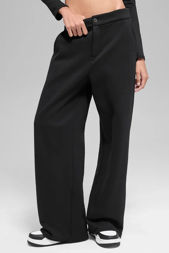 Pantaloni della tuta High-Waist - Nero