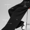 Pantaloni della tuta High-Waist - Nero