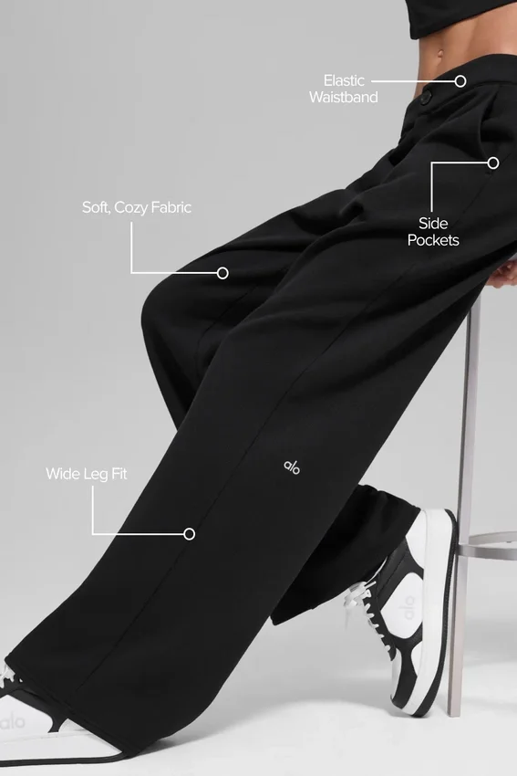 Pantaloni della tuta High-Waist - Nero