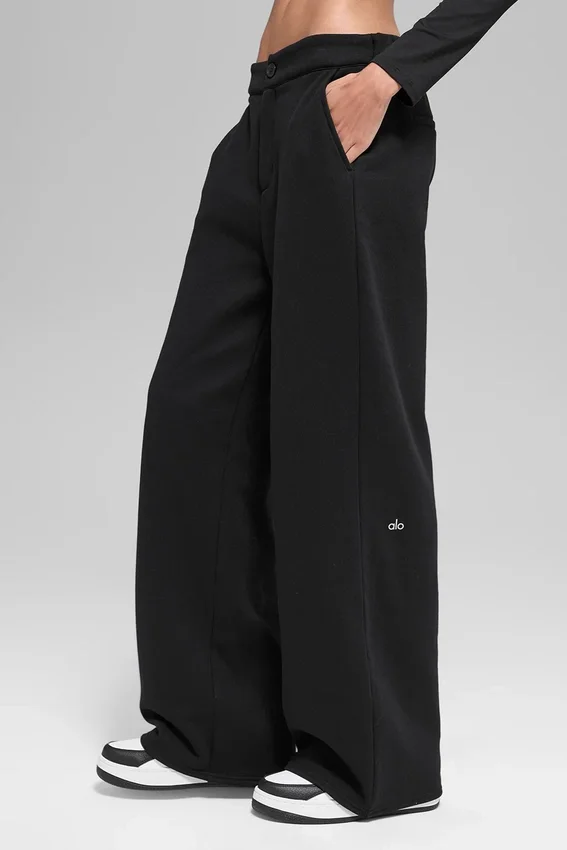 Pantaloni della tuta High-Waist - Nero