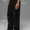 Pantaloni della tuta in maglia a coste Domain - Nero