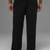 Pantaloni della tuta in maglia a coste Domain - Nero