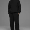 Pantaloni della tuta in maglia a coste Domain - Nero