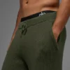 Pantaloni della tuta in maglia a coste Domain - Verde oliva