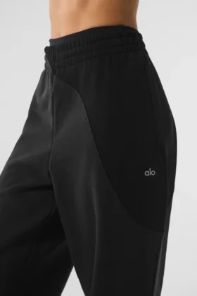 Pantaloni della tuta Make Waves – Nero vintage sfumato