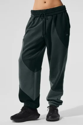 Pantaloni della tuta Make Waves - Verde antracite sfumato