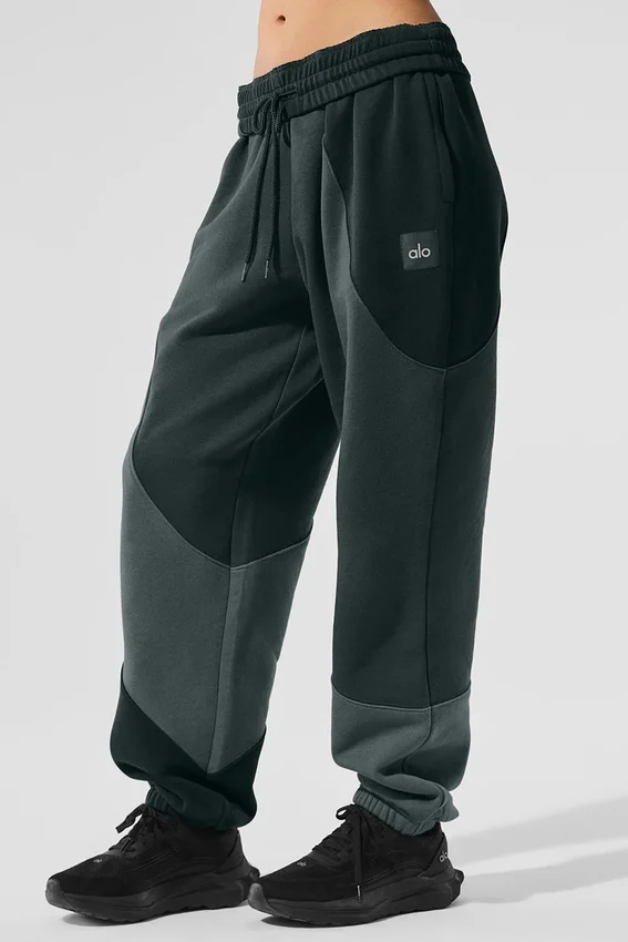 Pantaloni della tuta Make Waves - Verde antracite sfumato