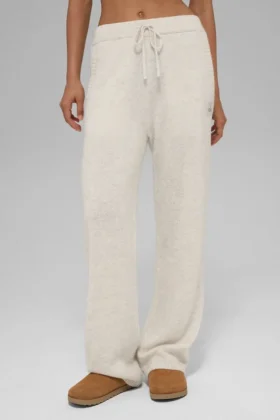 Pantaloni della tuta New Class in lana e cashmere - Bone Heather