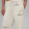 Pantaloni della tuta New Class in lana e cashmere - Bone Heather