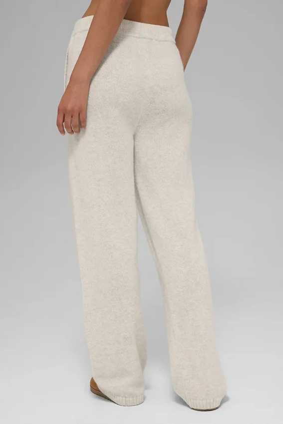 Pantaloni della tuta New Class in lana e cashmere - Bone Heather