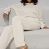 Pantaloni della tuta New Class in lana e cashmere - Bone Heather