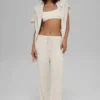 Pantaloni della tuta New Class in lana e cashmere - Bone Heather