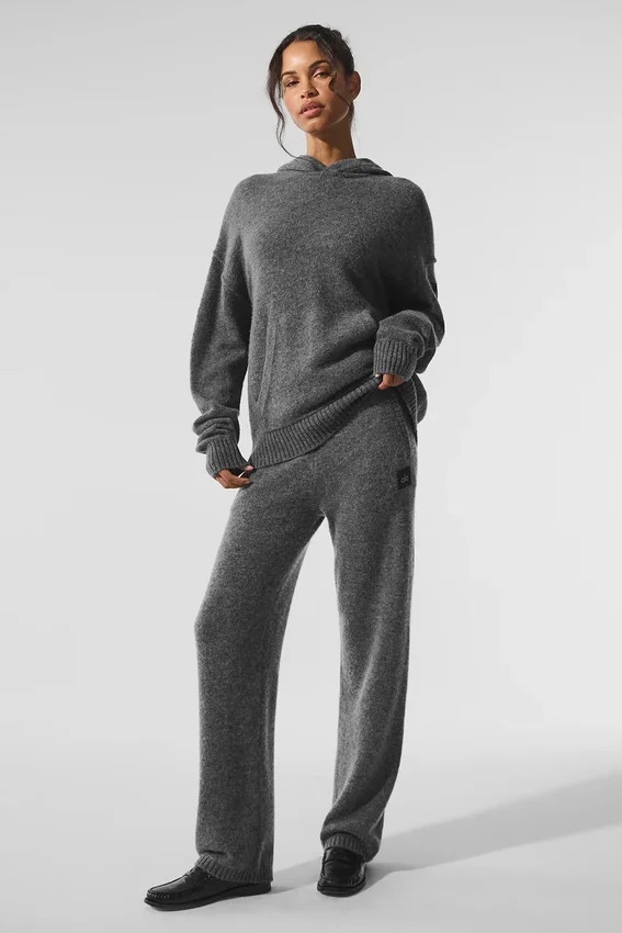 Pantaloni della tuta New Class in lana e cashmere - Grigio platino