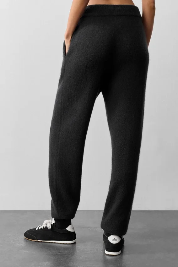 Pantaloni della tuta New Class in lana e cashmere - Nero