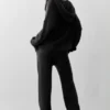 Pantaloni della tuta New Class in lana e cashmere - Nero