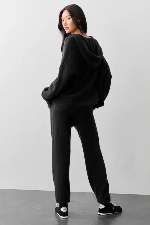 Pantaloni della tuta New Class in lana e cashmere - Nero