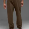 Pantaloni della tuta Renown con risvolto in felpa pesante - Espresso