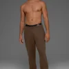 Pantaloni della tuta Renown con risvolto in felpa pesante - Espresso