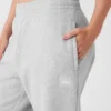 Pantaloni della tuta Renown con risvolto, peso pesante – Grigio melange atletico
