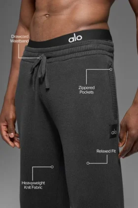 Pantaloni della tuta Scholar a gamba dritta – Antracite