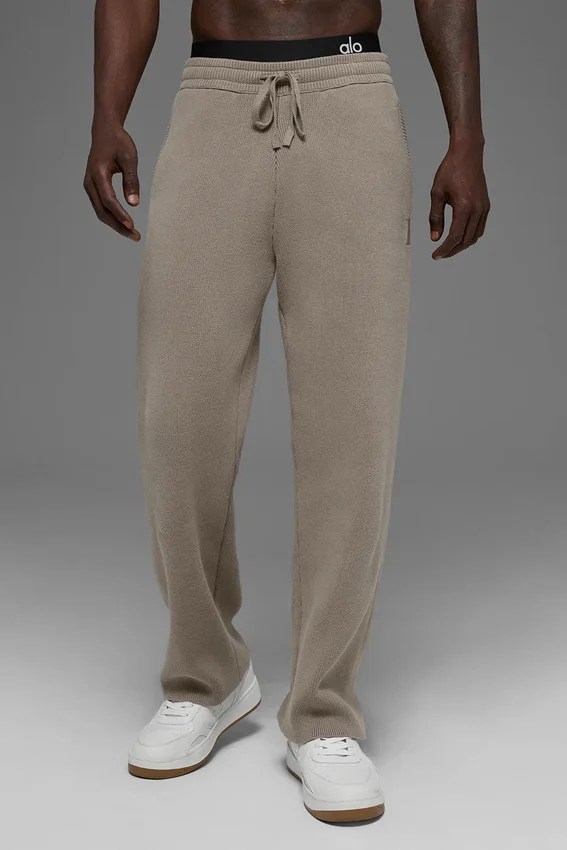 Pantaloni della tuta Scholar a gamba dritta - Cacao chiaro