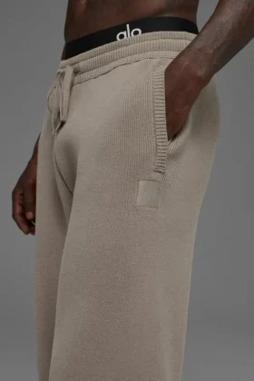 Pantaloni della tuta Scholar a gamba dritta – Cacao chiaro