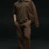 Pantaloni della tuta Scholar a gamba dritta - Espresso