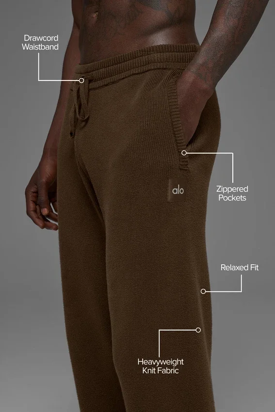 Pantaloni della tuta Scholar a gamba dritta - Espresso