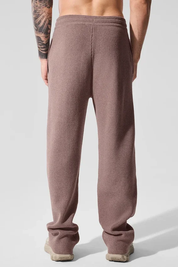 Pantaloni della tuta Scholar a gamba dritta - Grigio fungo melange