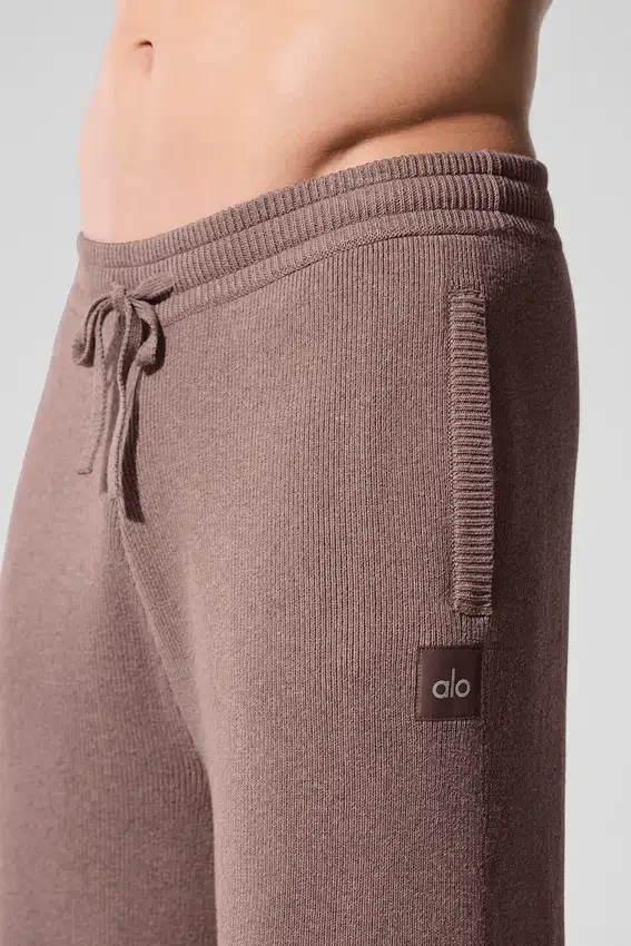 Pantaloni della tuta Scholar a gamba dritta - Grigio fungo melange