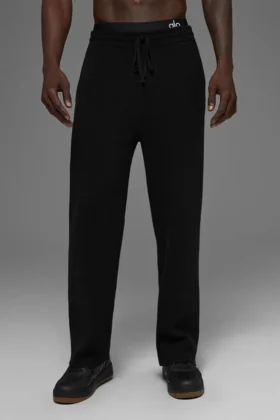 Pantaloni della tuta Scholar a gamba dritta - Nero