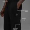 Pantaloni della tuta Scholar a gamba dritta - Nero