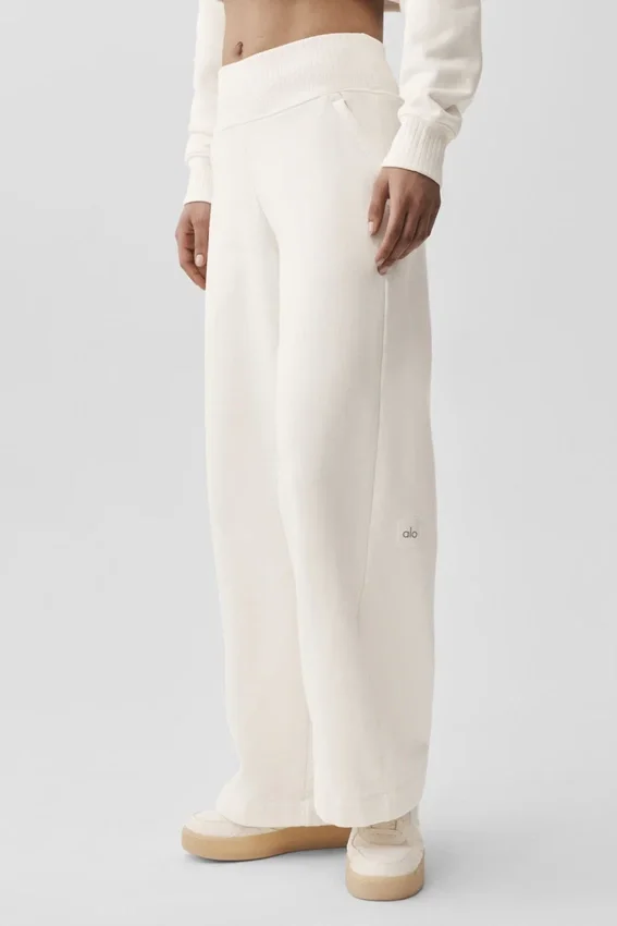 Pantaloni della tuta Serenity a gamba larga - Avorio