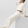 Pantaloni della tuta Serenity a gamba larga - Avorio