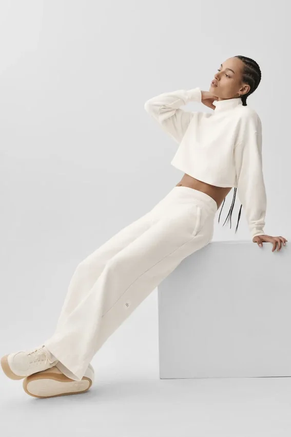 Pantaloni della tuta Serenity a gamba larga - Avorio