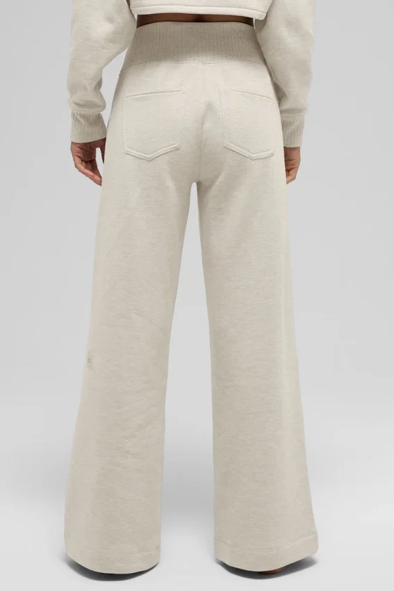 Pantaloni della tuta Serenity a gamba larga - Oatmeal Heather