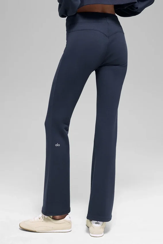Pantaloni della tuta Sway a zampa - Blu navy