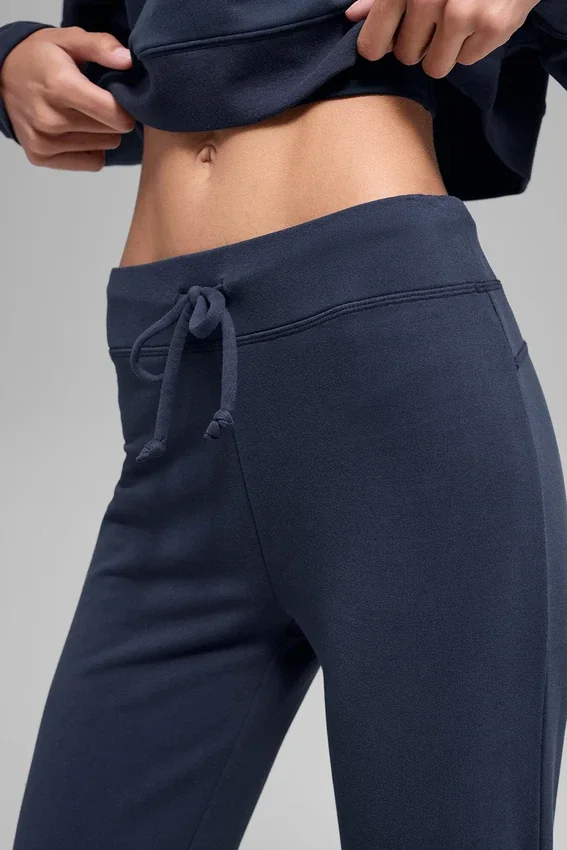 Pantaloni della tuta Sway a zampa - Blu navy